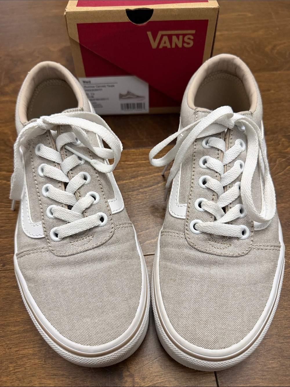 Vans Summer Canvas Sneakers with White Stripe